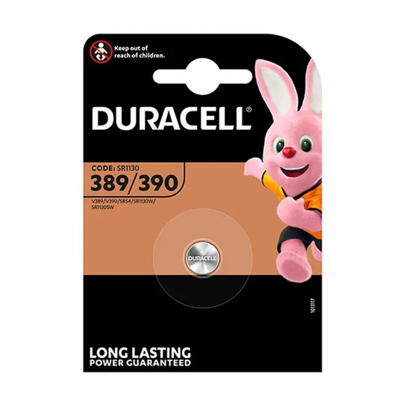 BOTTONE OSSIDO D’ARGENTO 389/390 – DURACELL – BLISTER DA 1PC