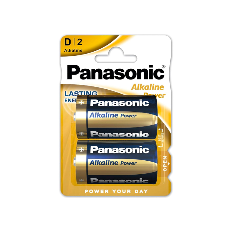 TORCIA ALCALINA D – PANASONIC – ALKALINE POWER - BLISTER DA 2PCS